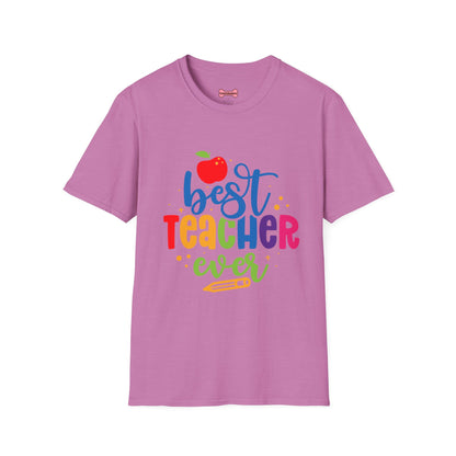 T-Shirt: "Best Teacher Ever" Teacher Appreciation Gift, Thank You Teacher Tee,