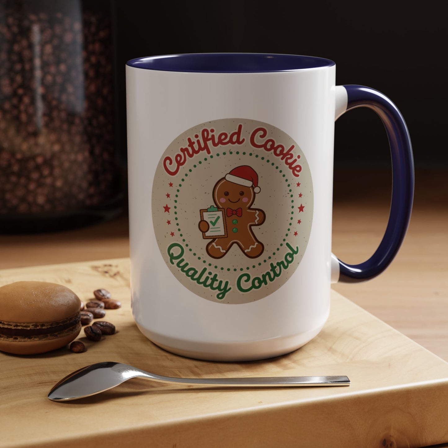 Mug 'Certified Cookie Quality Control' Christmas (11oz/15oz)