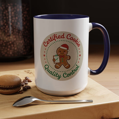 Mug 'Certified Cookie Quality Control' Christmas (11oz/15oz)