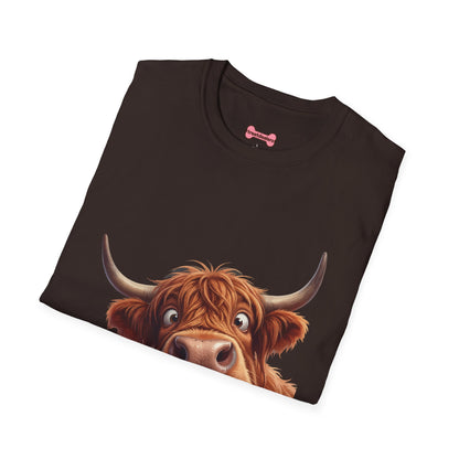 Highland Cow Lover T-Shirt — Cute Farm Animal Tee for Animal Lovers