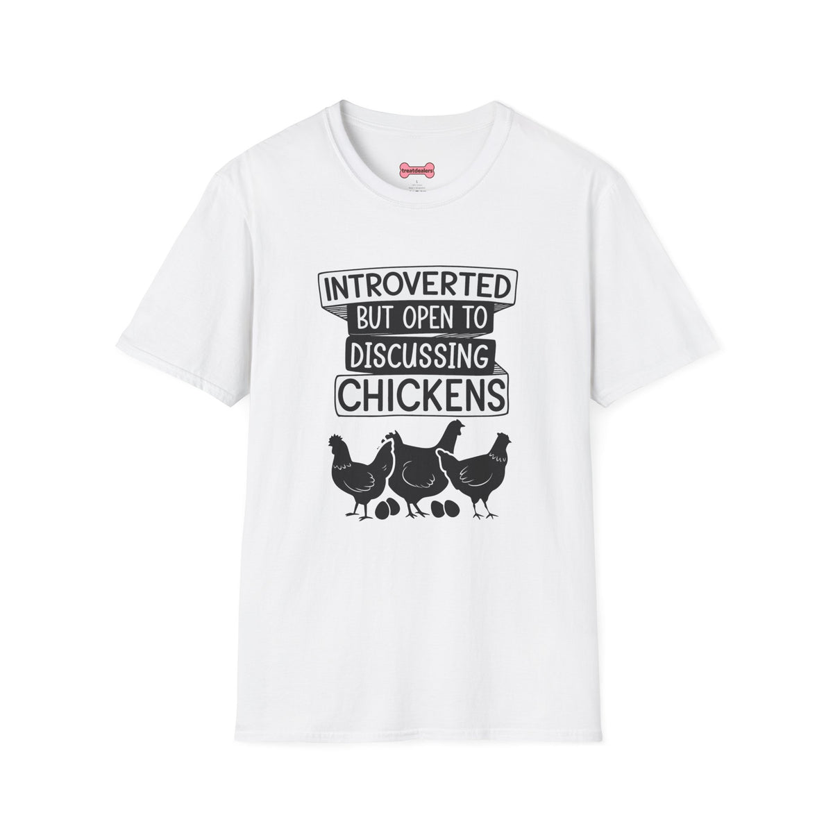 T-Shirt 'Introverted But Open to Discussing Chickens' Funny Shirt chickens Lover Tee