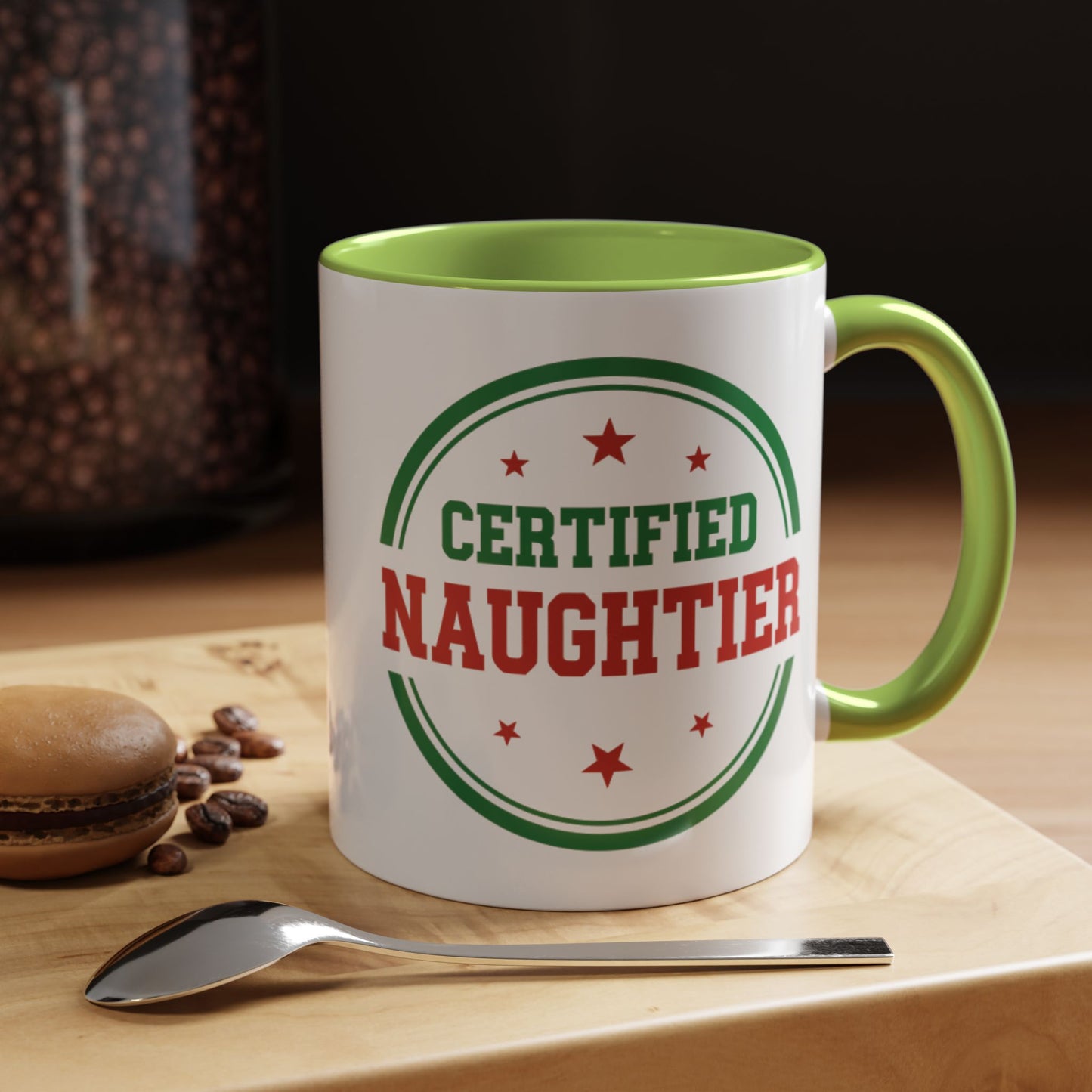 Mug 'Certified Naughtier' Christmas (11oz/15oz)