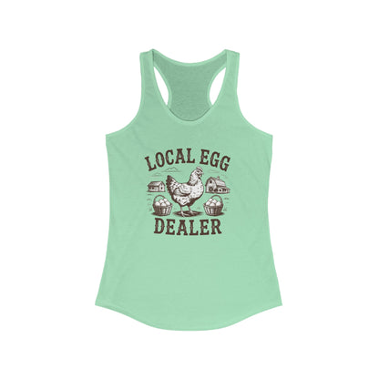 "Local Egg Dealer" Chicken Lady Tank Top