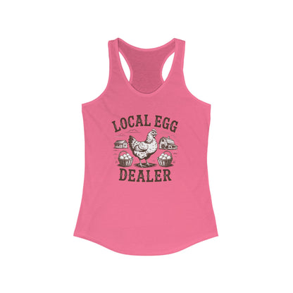 "Local Egg Dealer" Chicken Lady Tank Top
