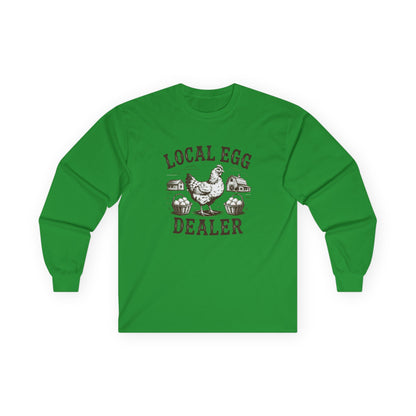 "Local Egg Dealer" Funny Chicken Long-Sleeve Shirt