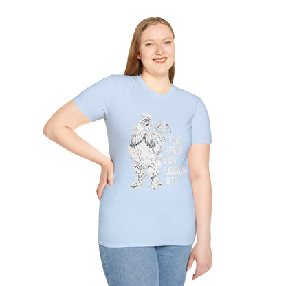 Funny Chicken Lover T-Shirt "The Fuck Are You Lookin' At?" Chicken Graphic Tee