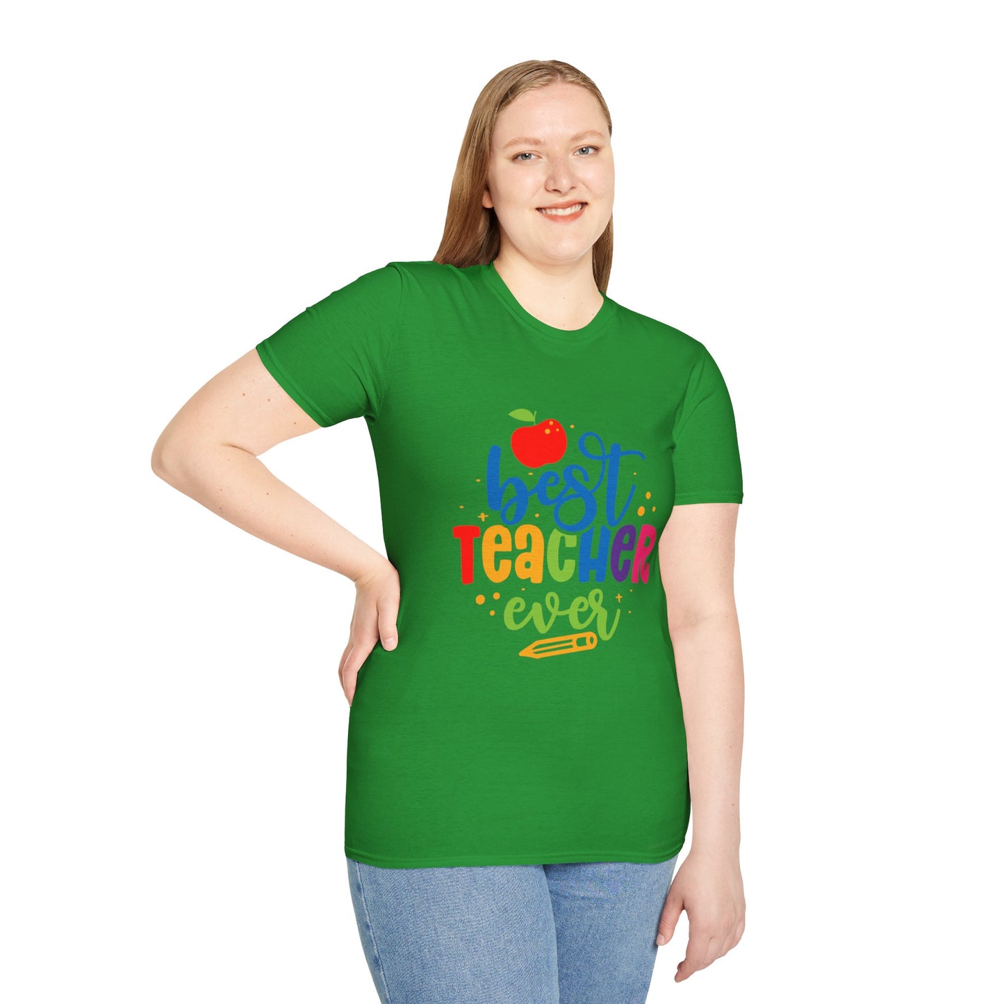 T-Shirt: "Best Teacher Ever" Teacher Appreciation Gift, Thank You Teacher Tee,