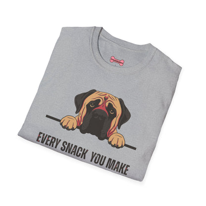 T-Shirt 'Every Snack You Make - English Mastiff ' Funny Shirt English Mastiff Dog Lover Tee