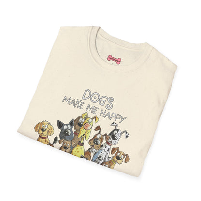 Dog Lover T-Shirt "Dogs make me happy"