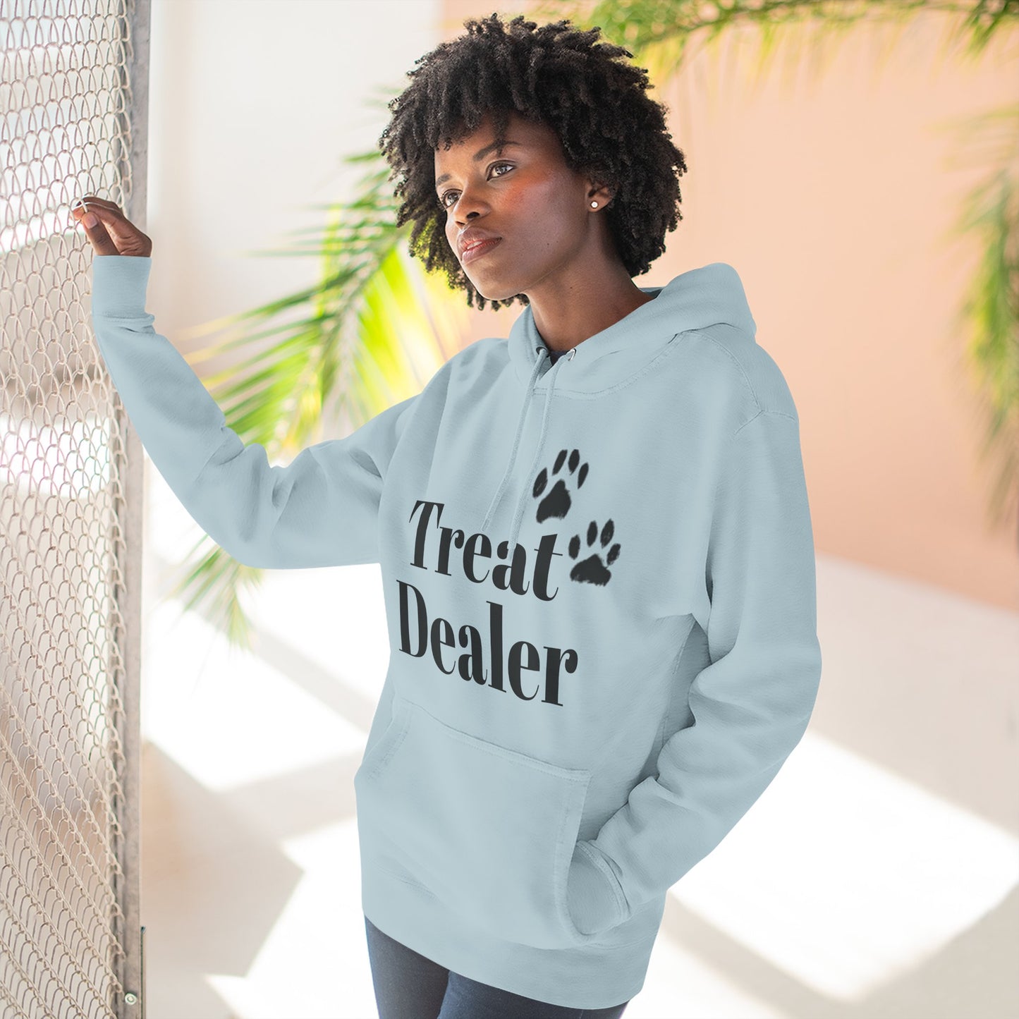 Fleece Hoodie: "Treat Dealer"