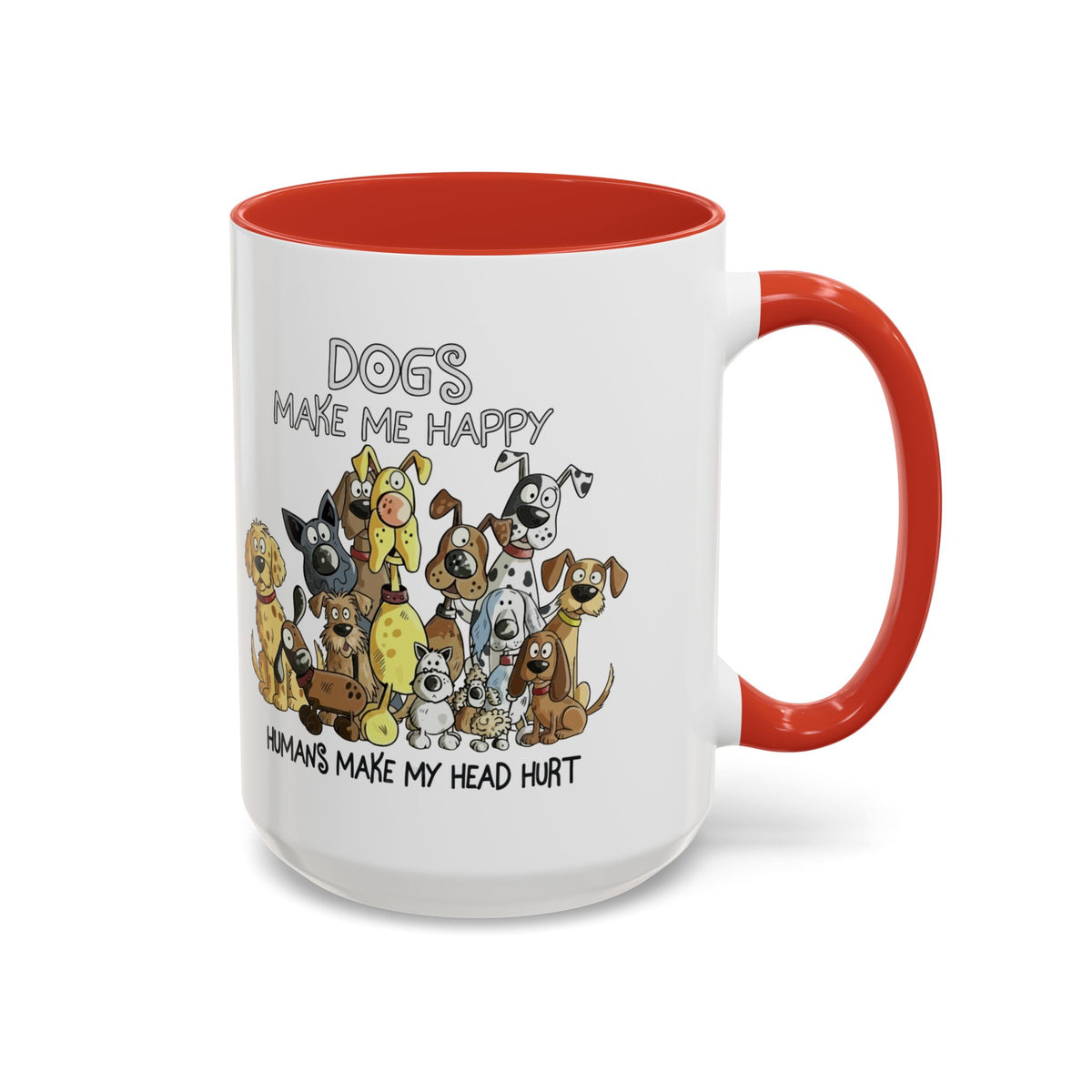 "Dogs make me happy" mug (11oz/15oz)