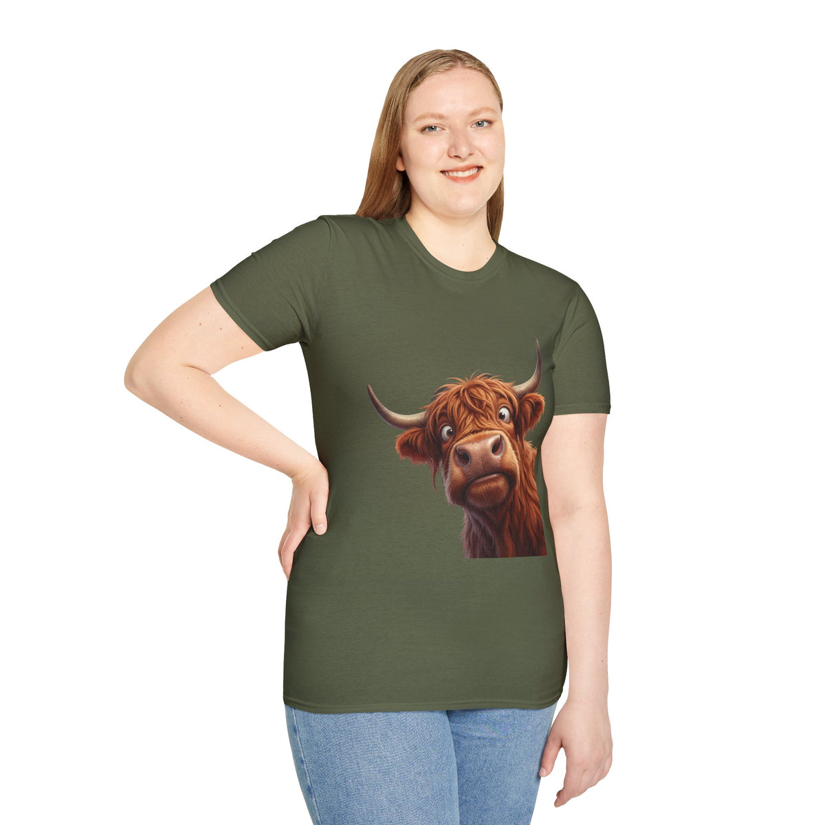 Highland Cow Lover T-Shirt — Cute Farm Animal Tee for Animal Lovers