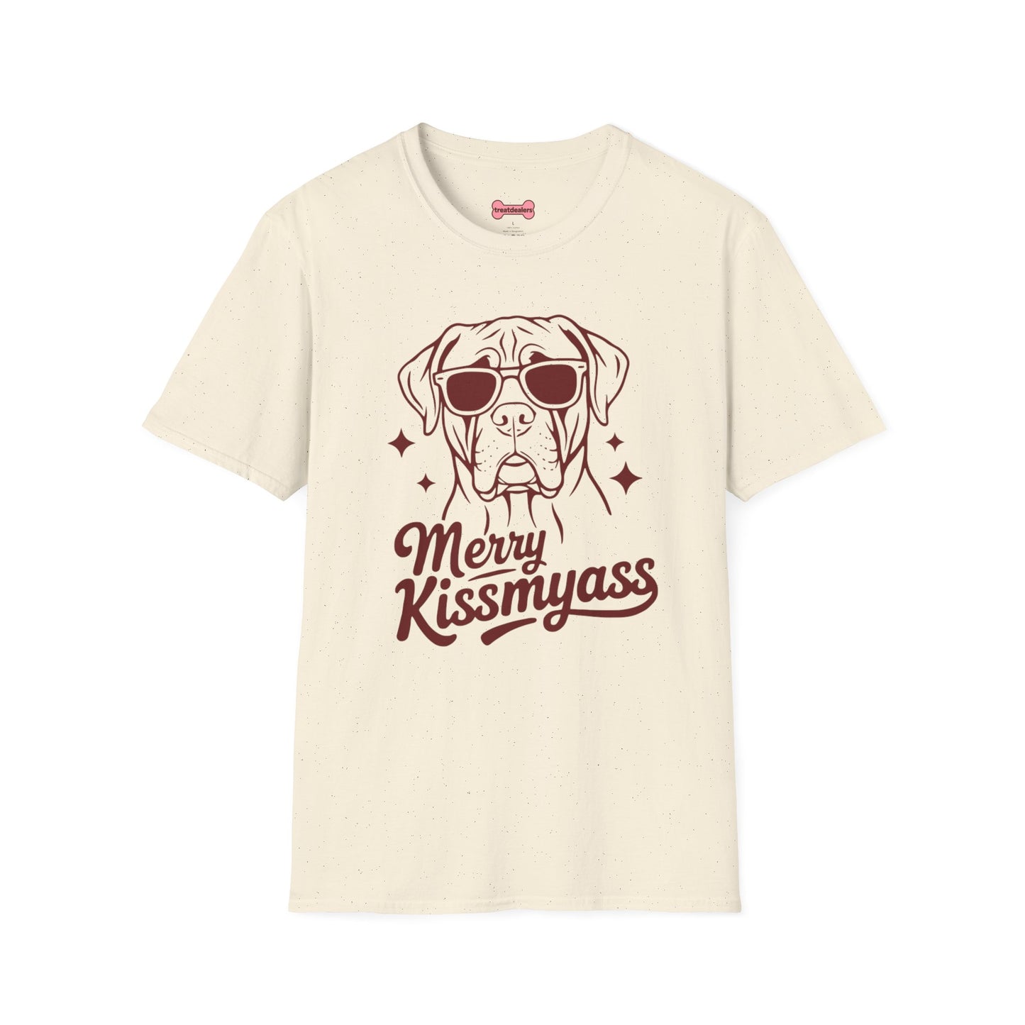 Christmas Unisex T-Shirt 'Merry KissMyAss' Funny Holiday Tee Shirt