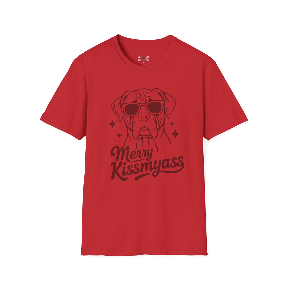 Christmas Unisex T-Shirt 'Merry KissMyAss' Funny Holiday Tee Shirt