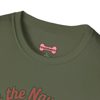 Christmas Unisex T-Shirt 'On the Naughty List and Loving It' Funny Holiday Shirt