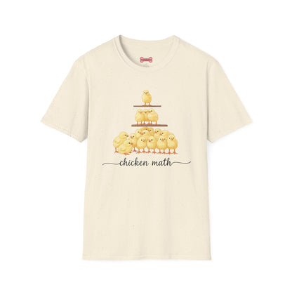 T-Shirt 'Chicken Math' Funny Shirt Chicken Lover Tee