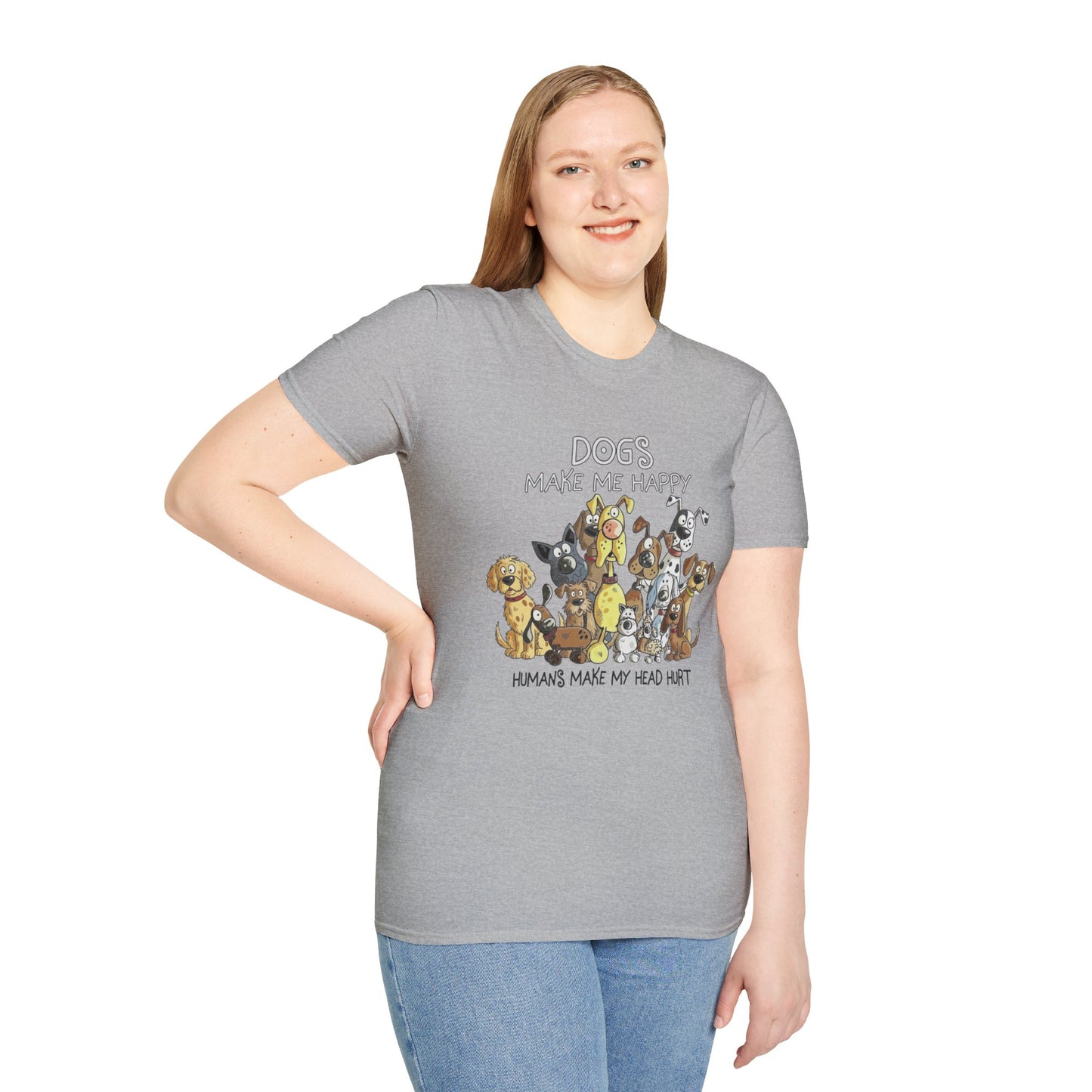 Dog Lover T-Shirt "Dogs make me happy"