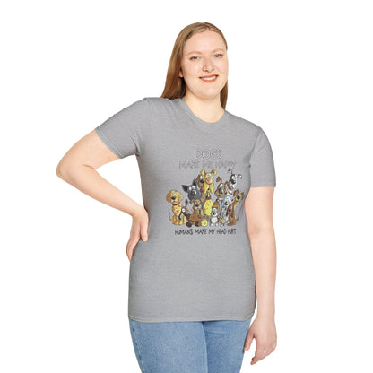 Dog Lover T-Shirt "Dogs make me happy"
