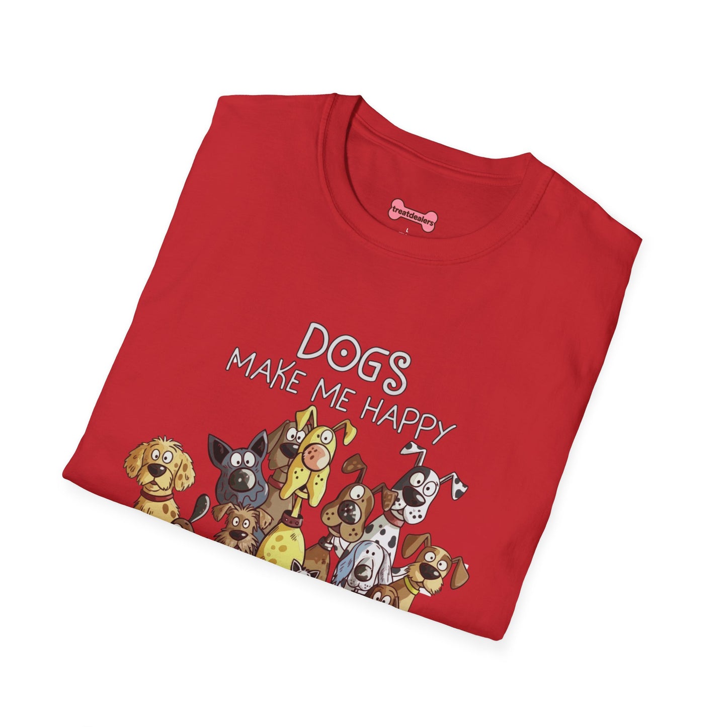 Dog Lover T-Shirt "Dogs make me happy"