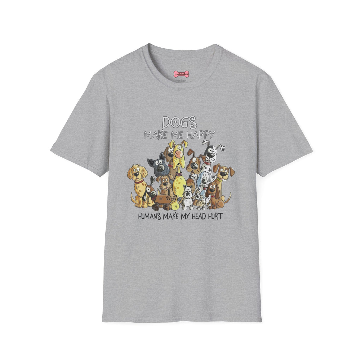 Dog Lover T-Shirt "Dogs make me happy"