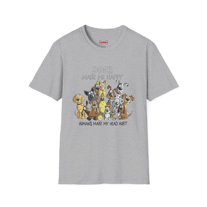 Dog Lover T-Shirt "Dogs make me happy"