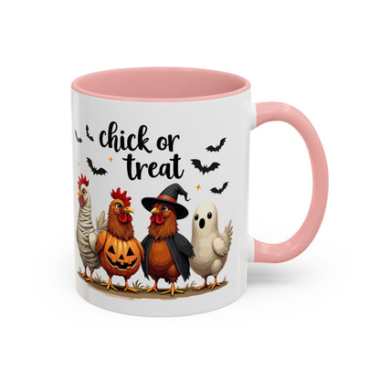 Coffee/Tea Mug - Spooky Halloween "Chick or Treat" (11, 15oz)