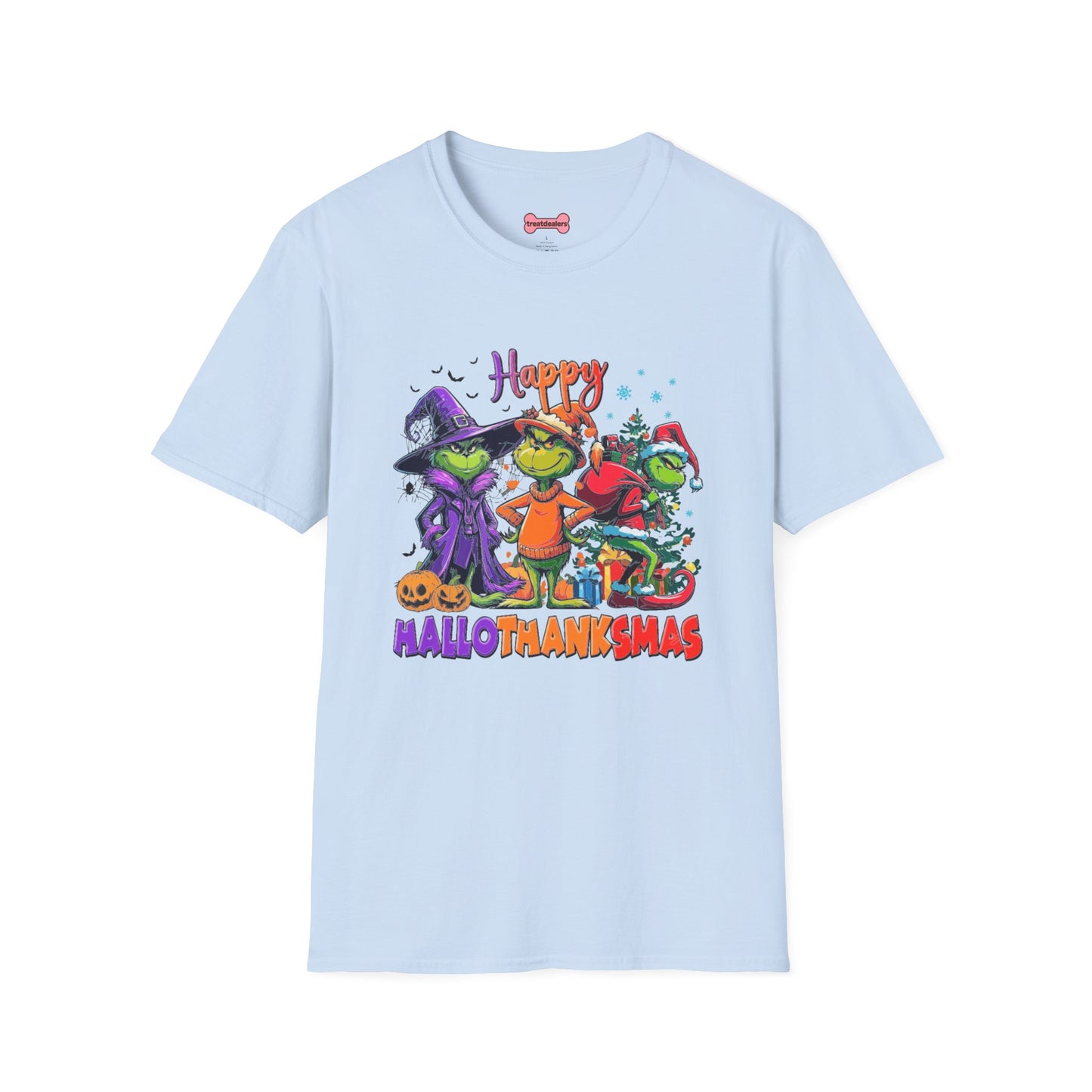 T-Shirt: "Happy Hallothanksmas"