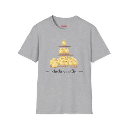T-Shirt 'Chicken Math' Funny Shirt Chicken Lover Tee