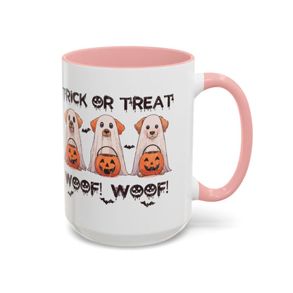 Coffee/Tea Mug: Spooky Halloween "Trick or Treat" (11, 15oz)