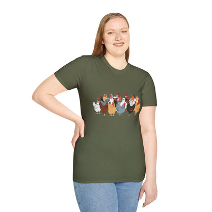 T-Shirt 'Chickens' Funny Shirt chickens Lover Tee