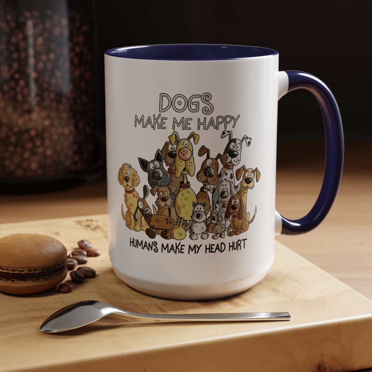 "Dogs make me happy" mug (11oz/15oz)
