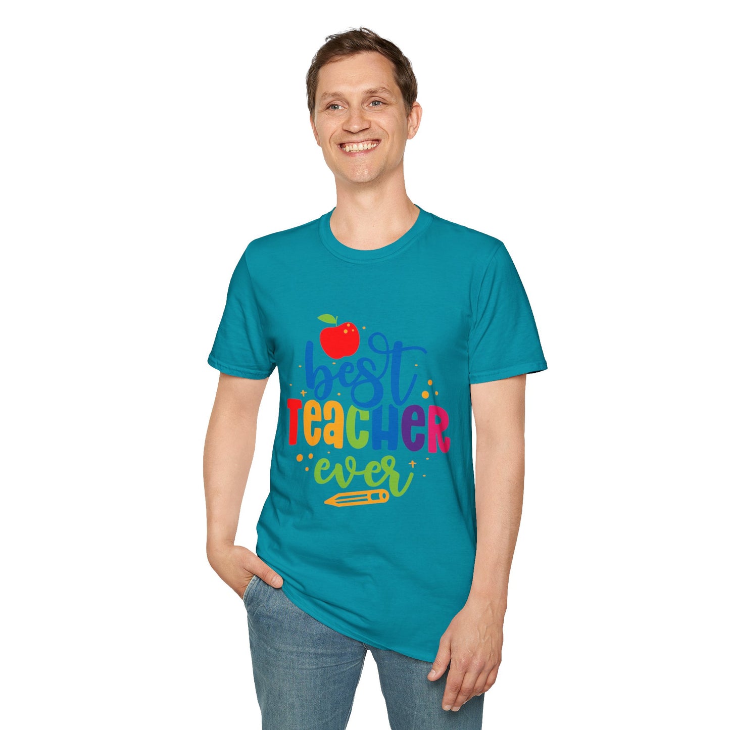 T-Shirt: "Best Teacher Ever" Teacher Appreciation Gift, Thank You Teacher Tee,