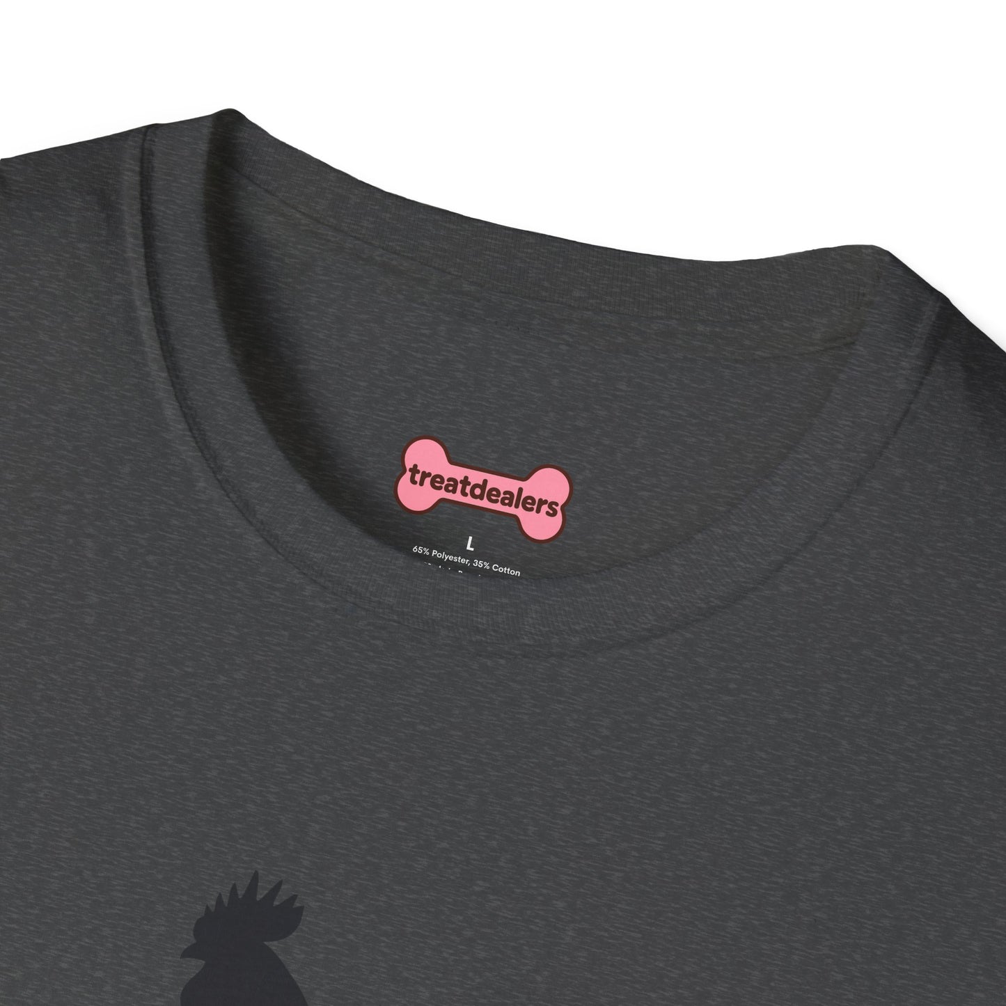 Unisex T-Shirt 'Chickens are like Potato Chips' Funny Shirt Chicken Lover Tee Black