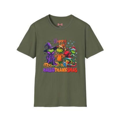 T-Shirt: "Happy Hallothanksmas"
