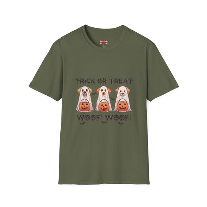 T-Shirt: Woof Wood Trick or Treat Halloween