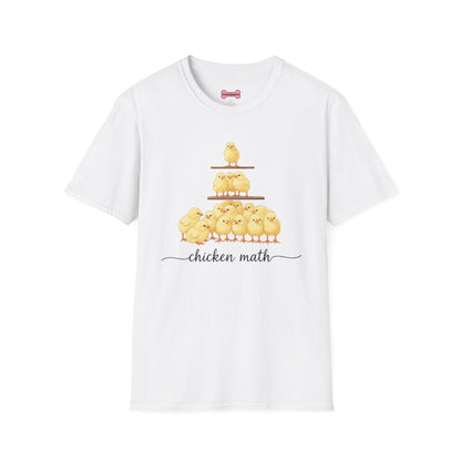T-Shirt 'Chicken Math' Funny Shirt Chicken Lover Tee