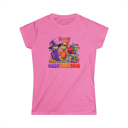 Funny "HalloThankMas" T-Shirt, Softstyle Tee