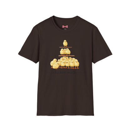 T-Shirt 'Chicken Math' Funny Shirt Chicken Lover Tee
