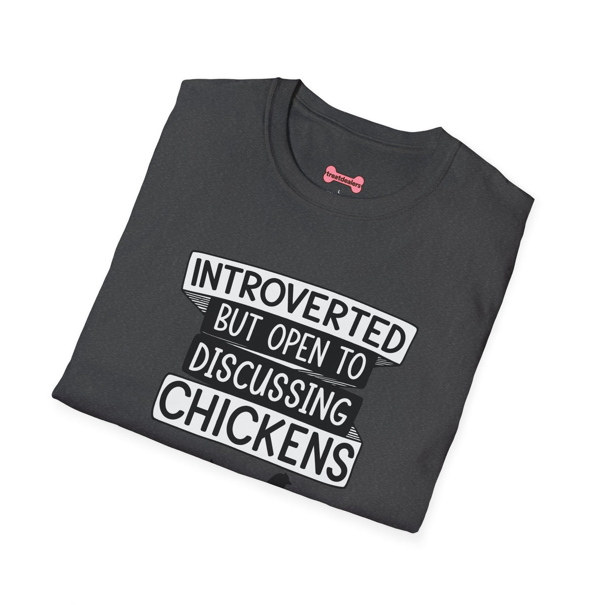 T-Shirt 'Introverted But Open to Discussing Chickens' Funny Shirt chickens Lover Tee