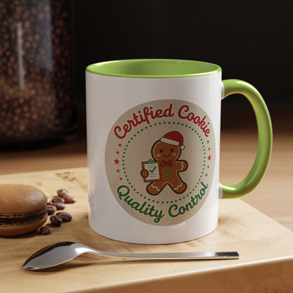 Mug 'Certified Cookie Quality Control' Christmas (11oz/15oz)