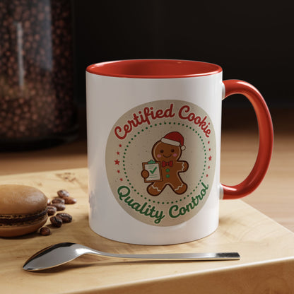 Mug 'Certified Cookie Quality Control' Christmas (11oz/15oz)