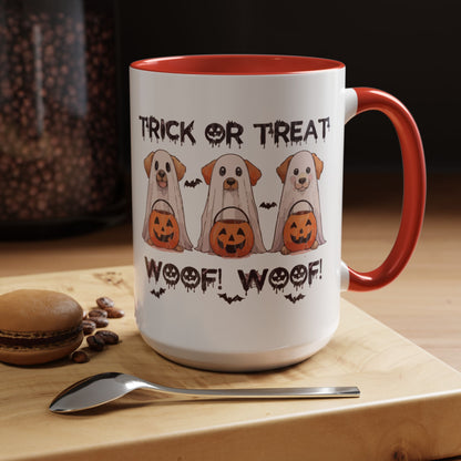 Coffee/Tea Mug: Spooky Halloween "Trick or Treat" (11, 15oz)