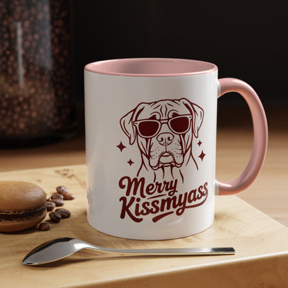 Merry KissMyAss Funny Holiday Coffee Mug (11oz/15oz)