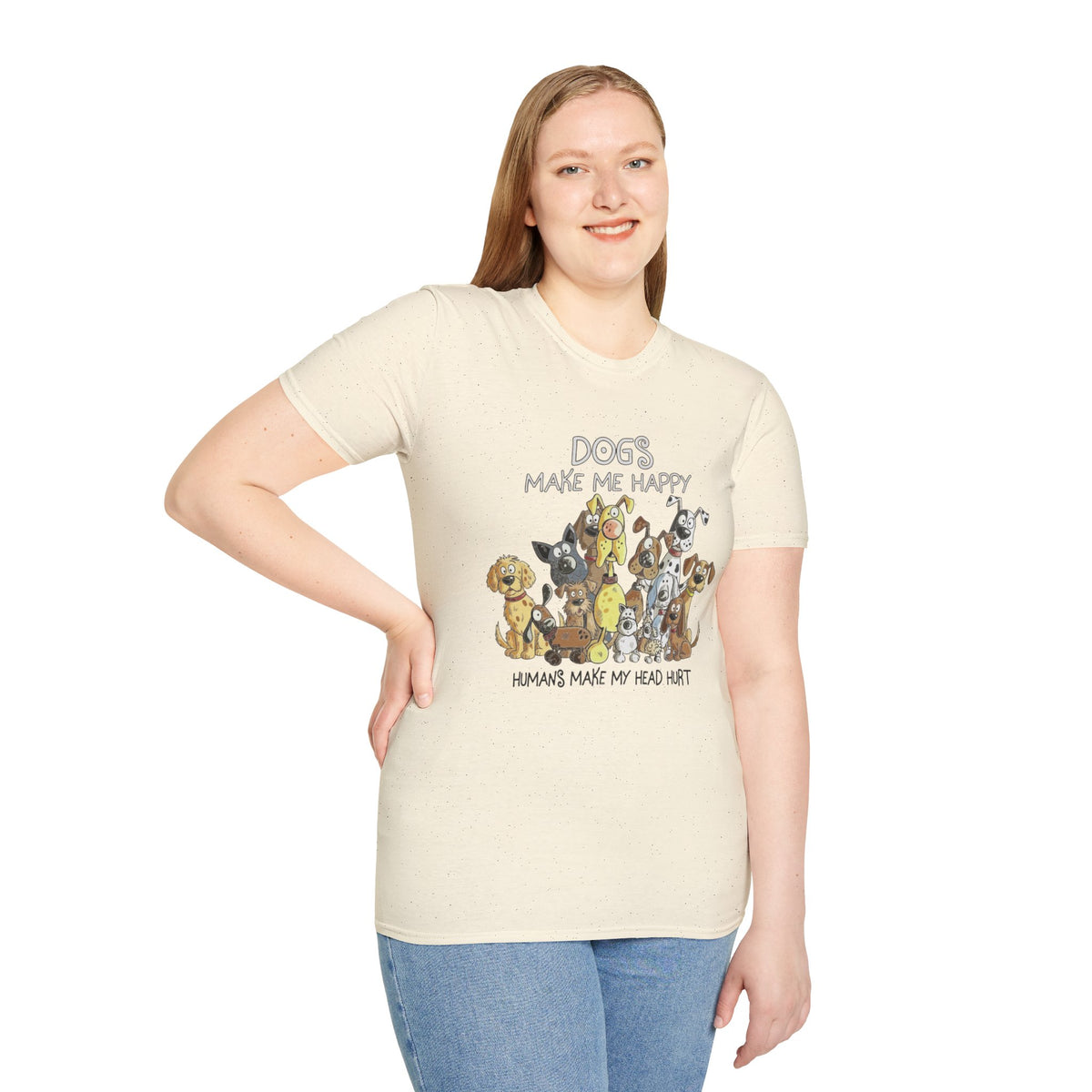Dog Lover T-Shirt "Dogs make me happy"
