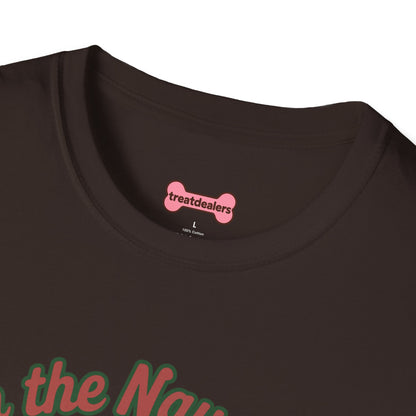 Christmas Unisex T-Shirt 'On the Naughty List and Loving It' Funny Holiday Shirt