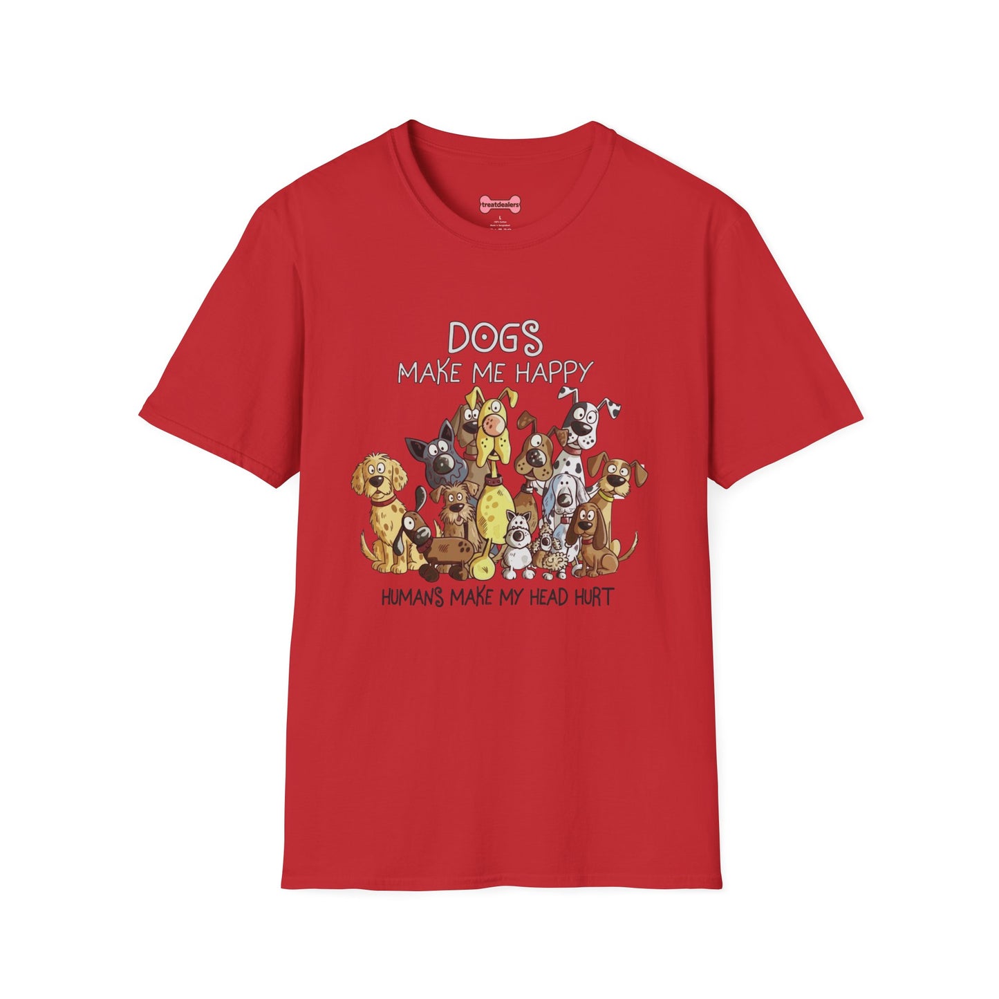 Dog Lover T-Shirt "Dogs make me happy"